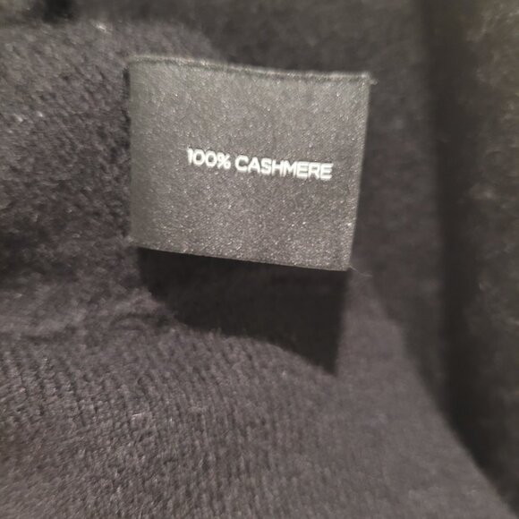 SAKS FIFTH AVENUE 100% Cashmere Open Front Sleeveless Cardigan Vest Drapey Large - Picture 5 of 5